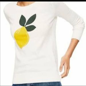 Boden Cream Lemon Sweater Large